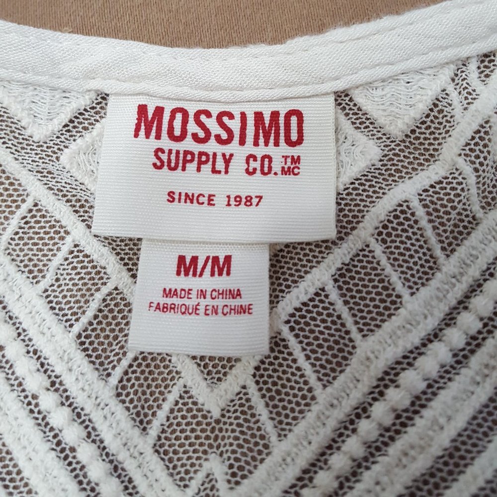 Mossing Supply Co Women´s Ivory Top Blouse, Size M - Picture 10 of 16